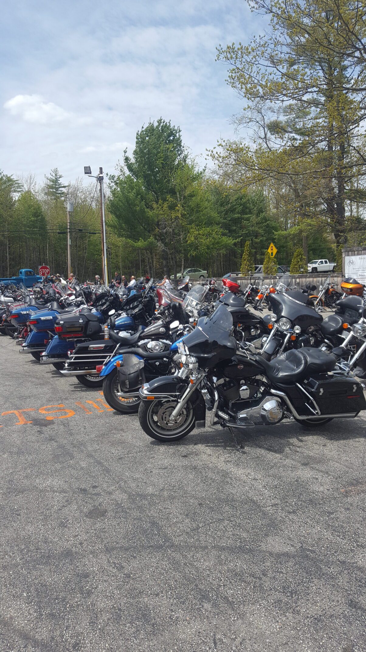Motorcycle repair space with a bunch of space