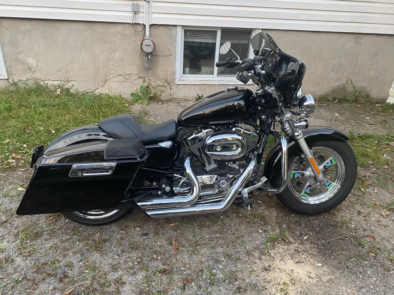 Harley Davidson in black color