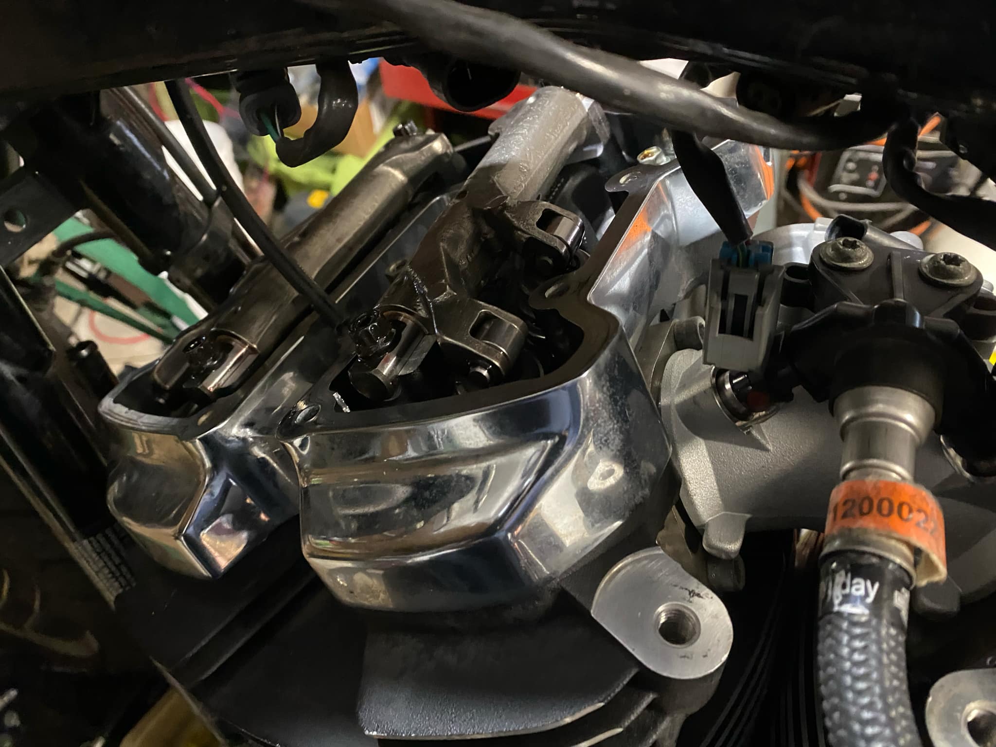 Motorcycle repair with a steel